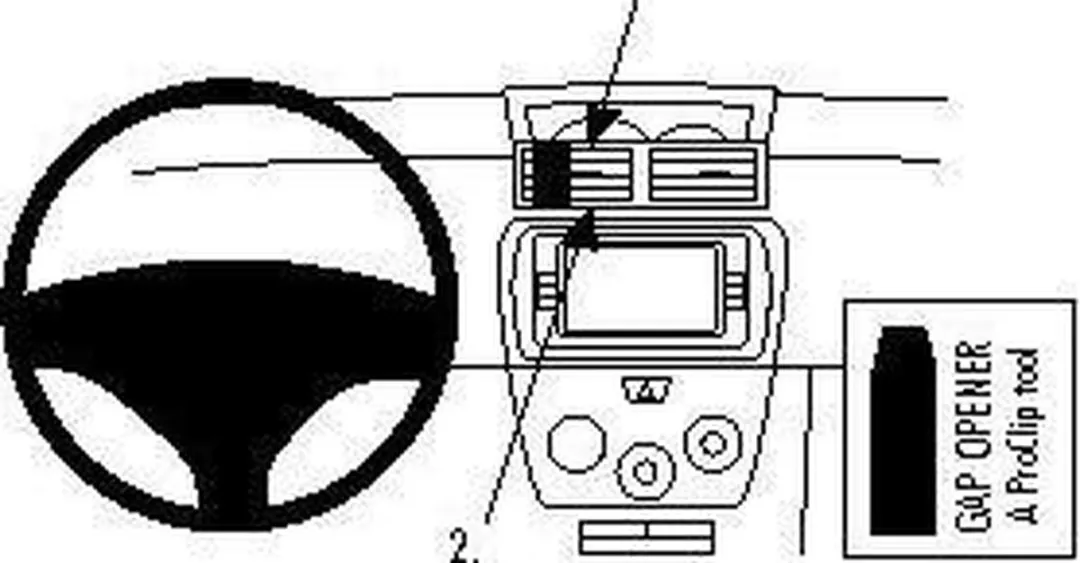 Brodit ProClip Houder Daihatsu Materia 2007-2013 - 853776 - Zwart