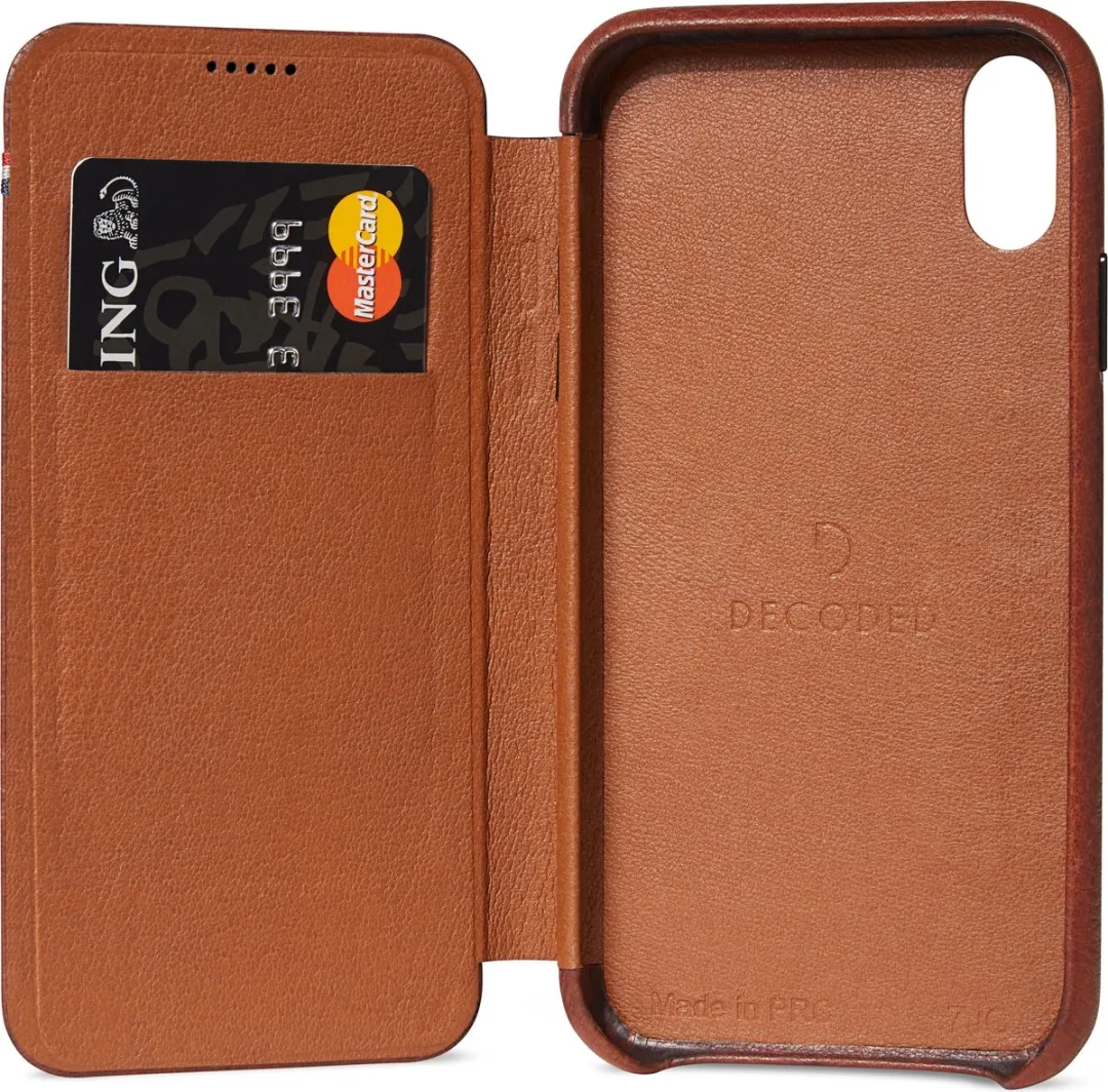 Decoded D8IPO61SW3CBN Slim Wallet Case iPhone XR - Kaneelbruin - afbeelding 6 van 6