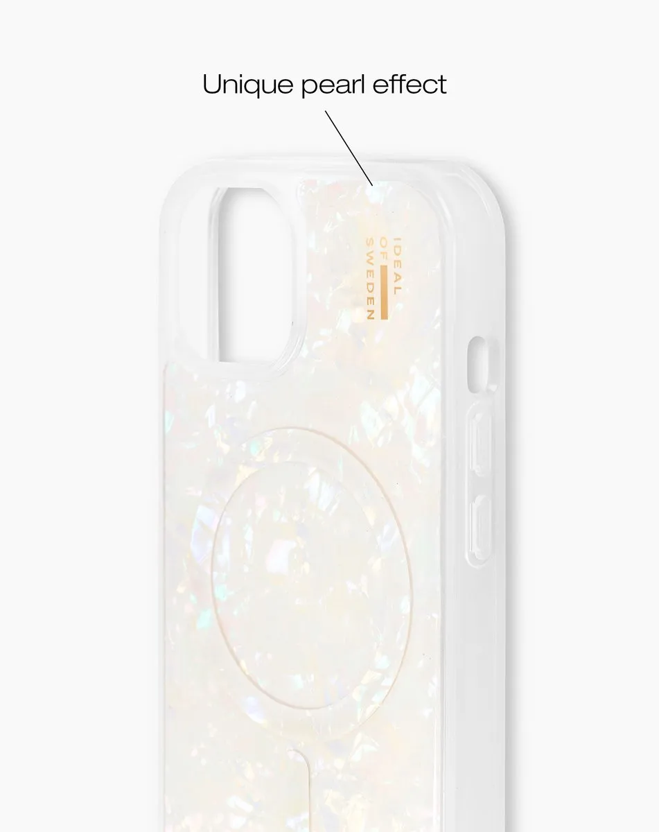 iDeal of Sweden Pearlised Case iPhone 13/14/15 - Wit - MagSafe