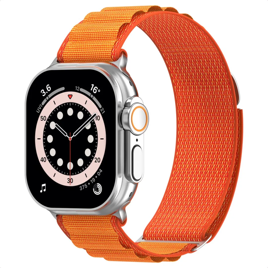Accezz Nylon Bandje Apple Watch 44-49mm