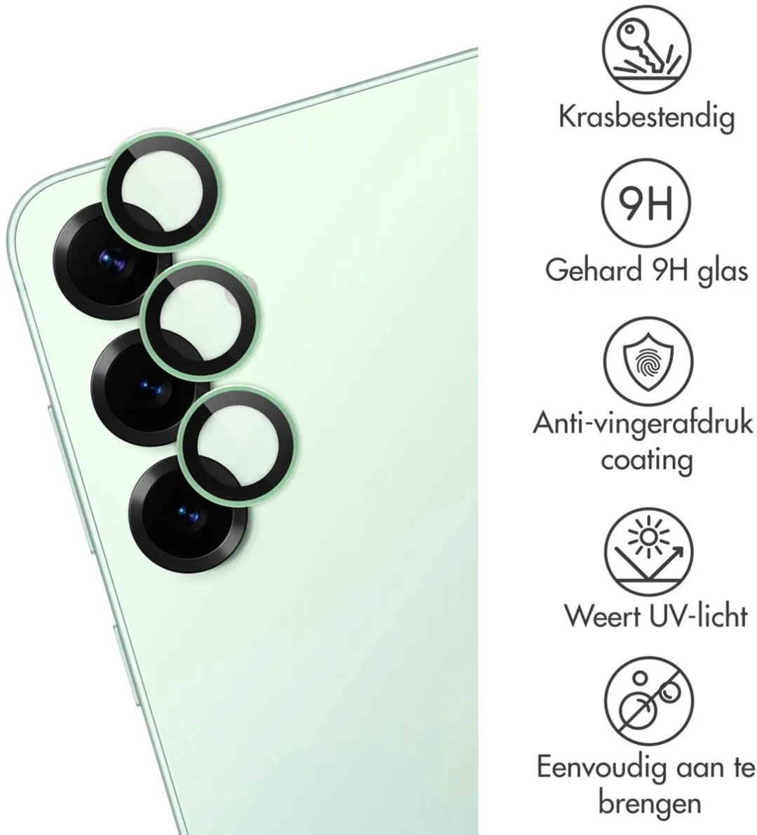 imoshiion Camera Lens Protector Samsung Galaxy S25 Plus - 2 Stuks - Mint