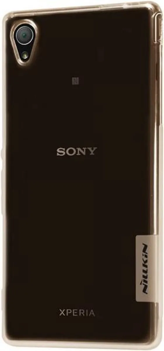 Nillkin Nature TPU Hoes Sony Xperia M4 Aqua - Transparant Oranje - afbeelding 4 van 4