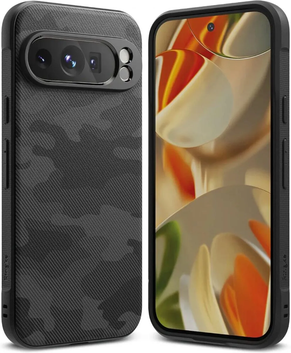 Ringke Onyx Hoesje Google Pixel 9 Pro XL - Camo Zwart