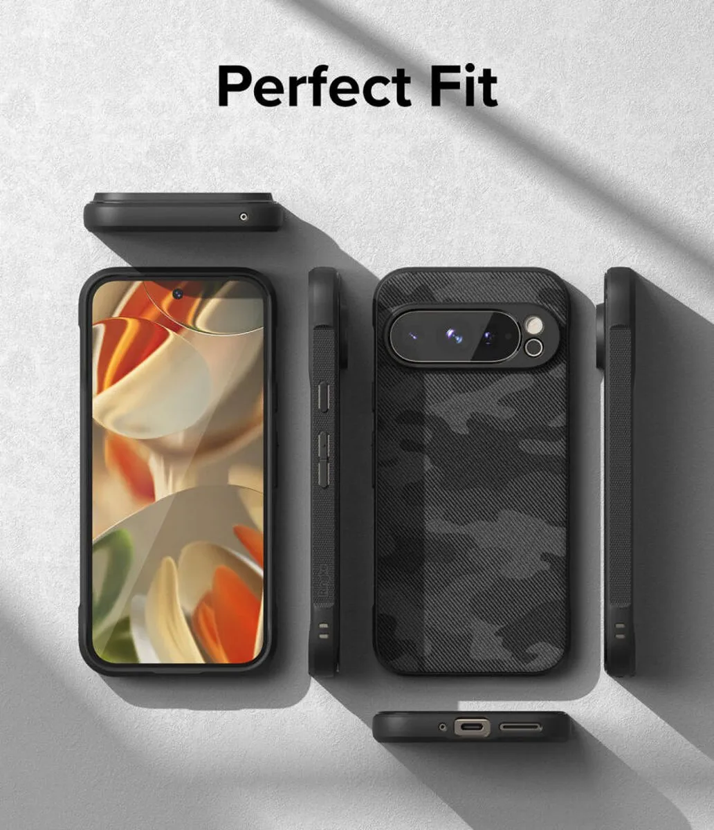 Ringke Onyx Hoesje Google Pixel 9 Pro XL - Camo Zwart