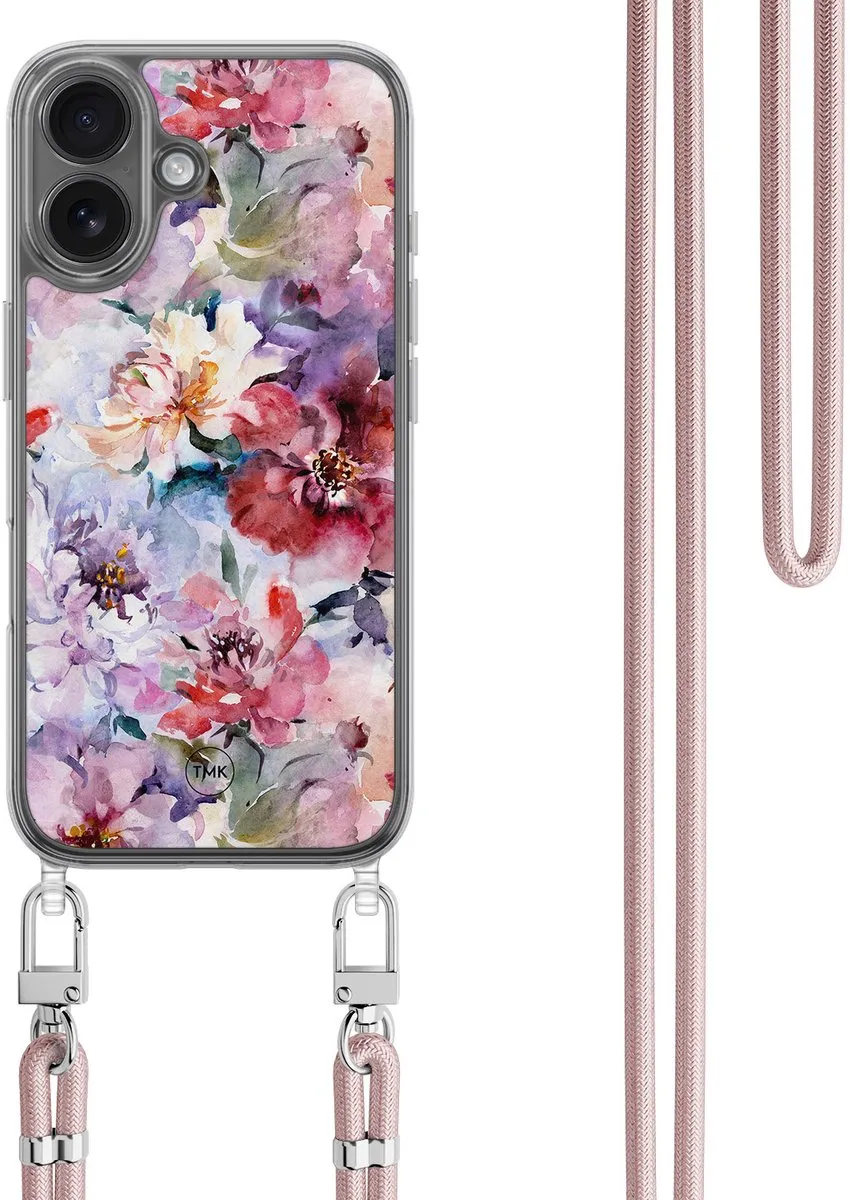 Casevibes iPhone 16 Telefoonhoesje Bloemen Acryl