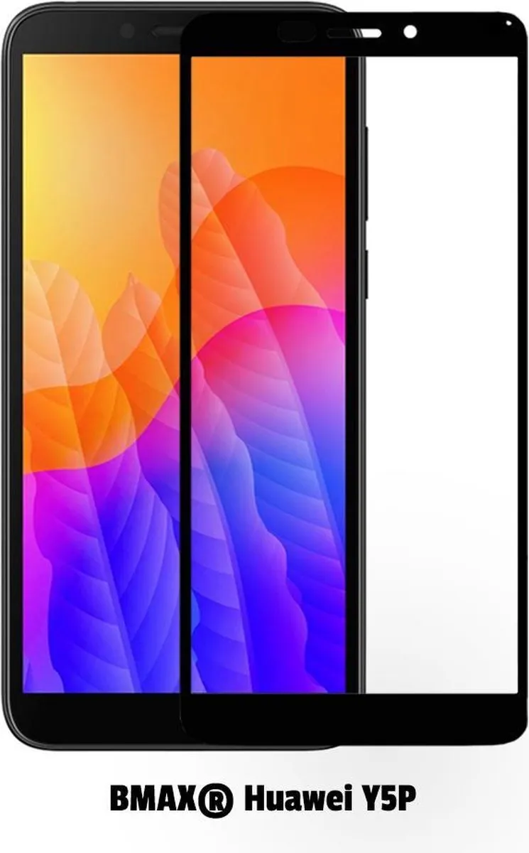 BMAX Huawei Y5P Screenprotector 2 Stuks - Zwart