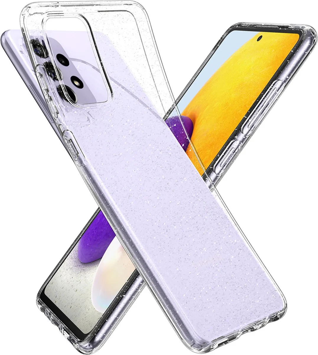 Spigen Liquid Crystal Galaxy A72 Hoesje - Transparant - afbeelding 4 van 6