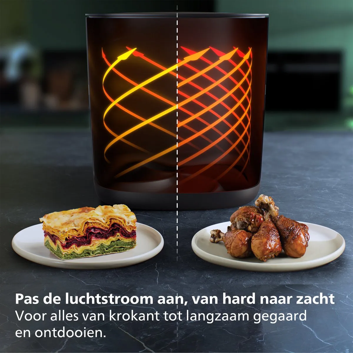 Philips 7000 Series HD9880/90 Airfryer Combi XXL - 8.3L - Zwart