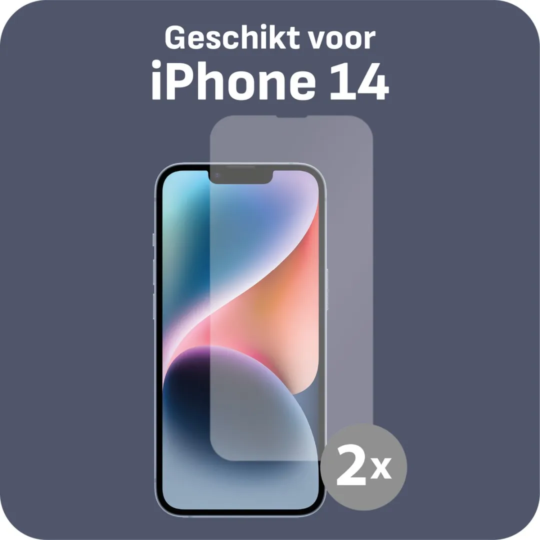 Just in Case Cazy iPhone 14 Screenprotector - 2 Stuks