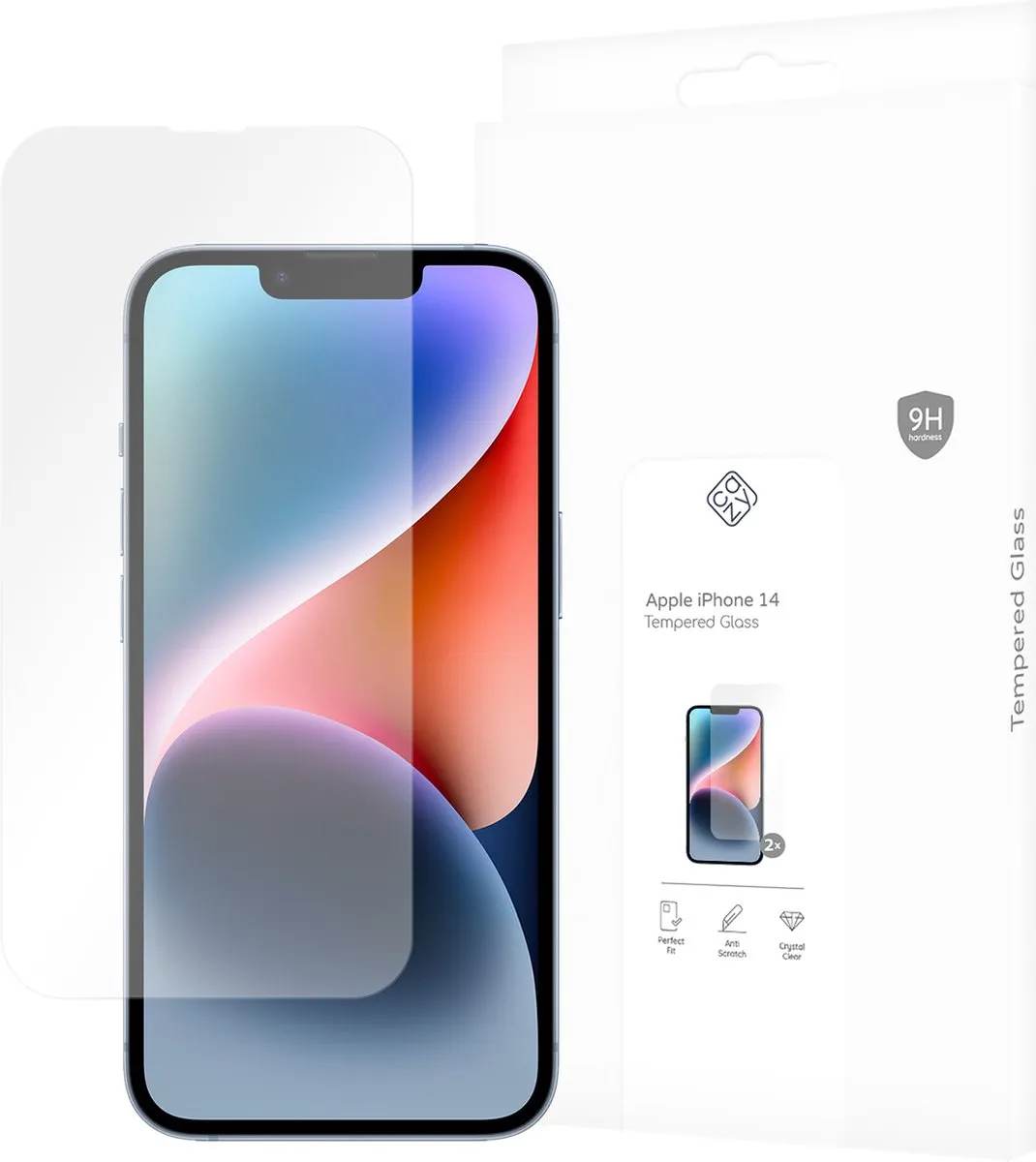 Just in Case Cazy iPhone 14 Screenprotector - 2 Stuks - afbeelding 6 van 6