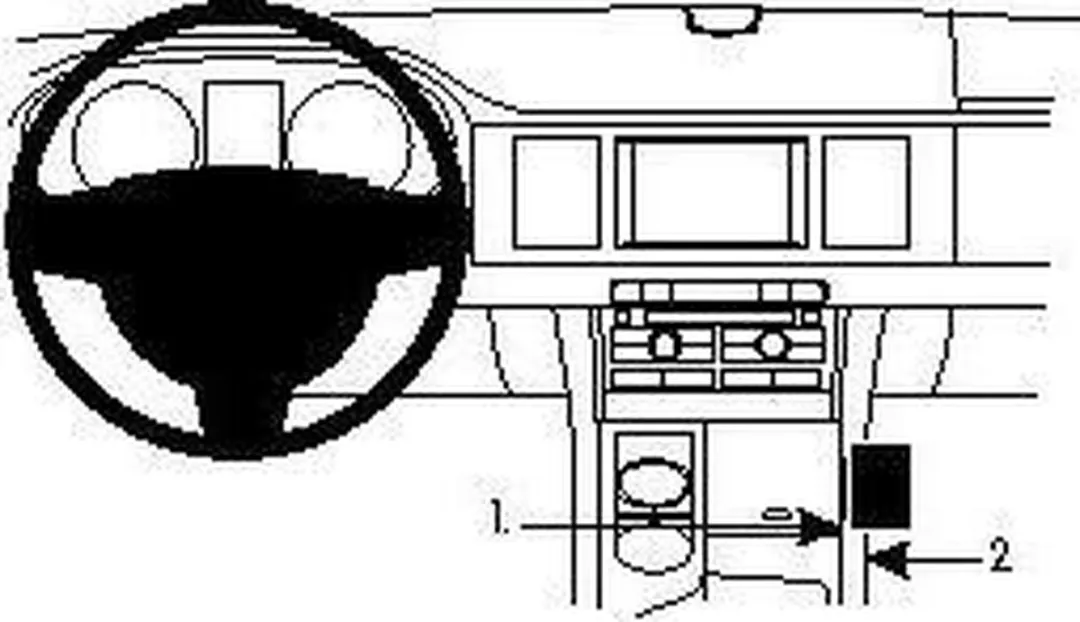 Brodit ProClip Jaguar XF 2009-2015 Consolehouder - 834201 - Zwart