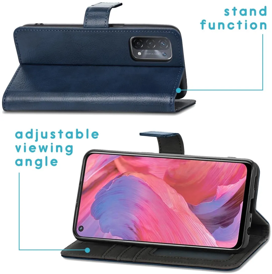 Imoshion Hoesje Oppo A54/A74 5G - 3 Pasjes - Donkerblauw