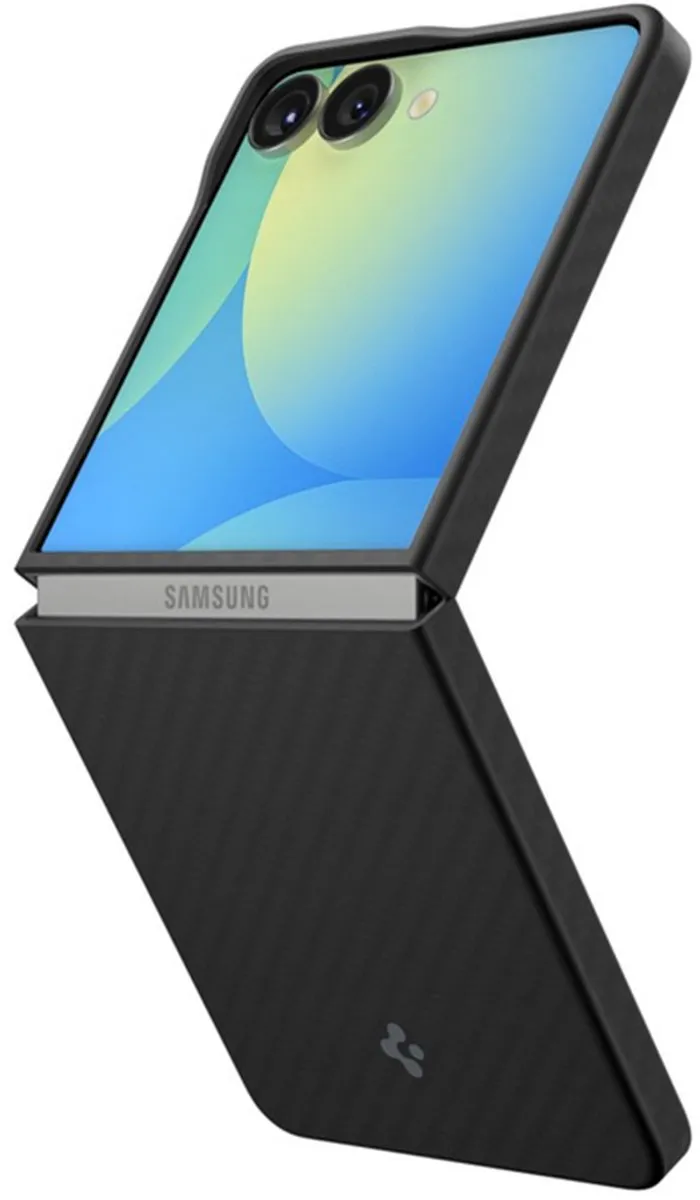 Spigen Airskin Aramide Hoesje Samsung Galaxy Z Flip 7 - Zwart