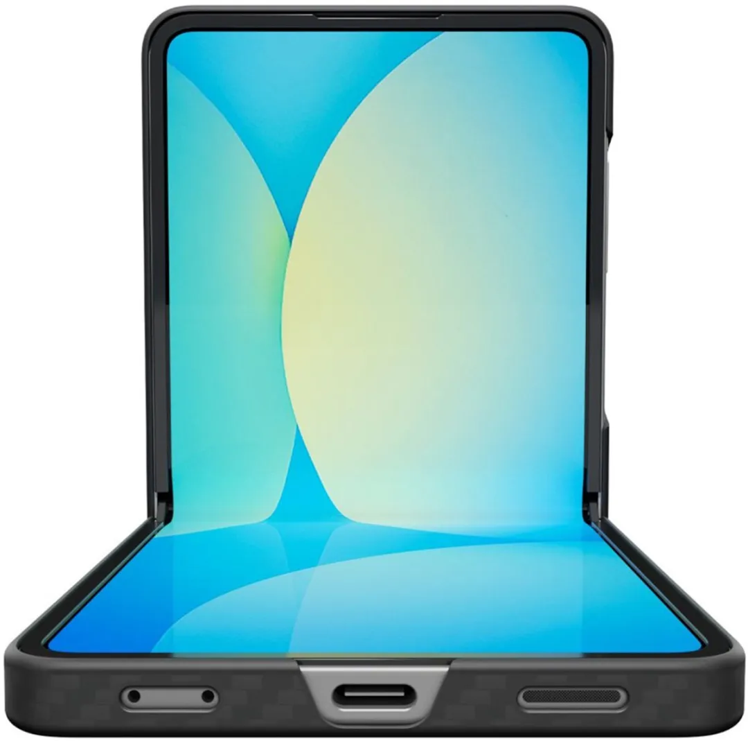 Spigen Airskin Aramide Hoesje Samsung Galaxy Z Flip 7 - Zwart - afbeelding 6 van 6