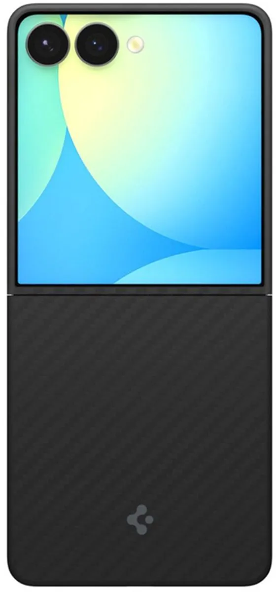 Spigen Airskin Aramide Hoesje Samsung Galaxy Z Flip 7 - Zwart