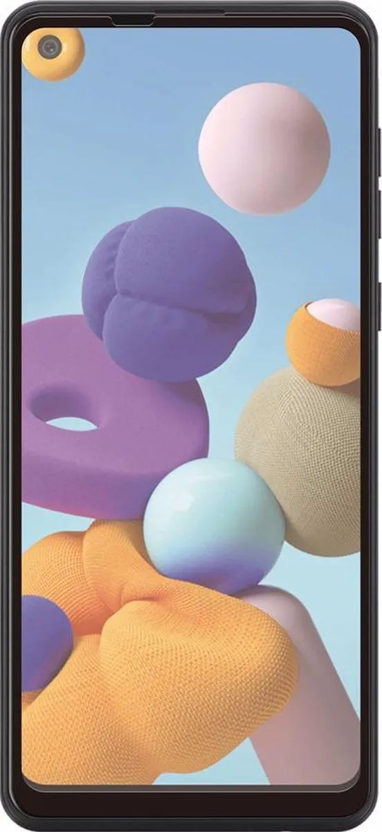 Azuri Curved Tempered Glass RINOX Armor Samsung Galaxy A21s - Zwart - afbeelding 6 van 6