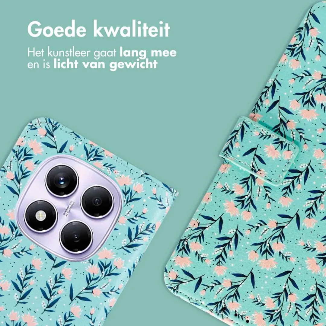 Imoshion Hoesje Xiaomi Redmi Note 14 Pro - Blue Flowers
