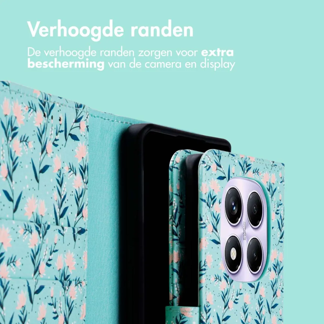 Imoshion Hoesje Xiaomi Redmi Note 14 Pro - Blue Flowers