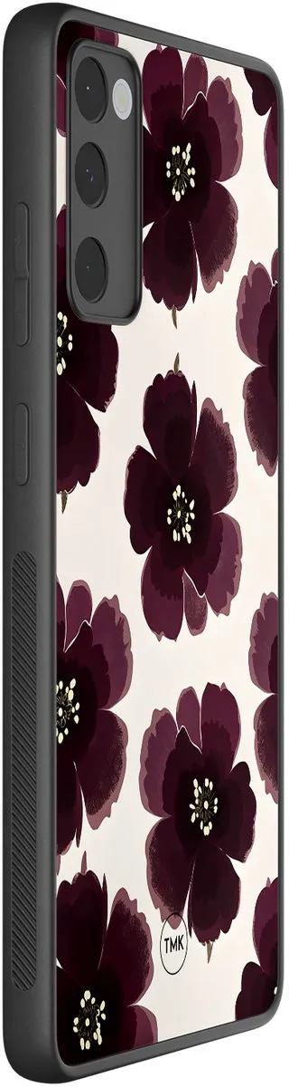 Casevibes S/S20FE/B/028 Hoesje Samsung Galaxy S20 FE - Paars Bloemen