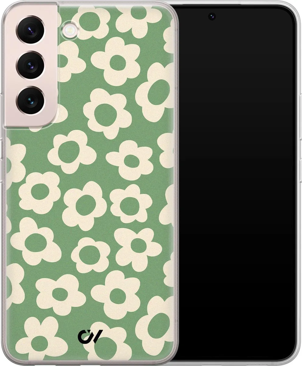 Casevibes Samsung Galaxy S22 Hoesje - Groen - S/S22/UV/020