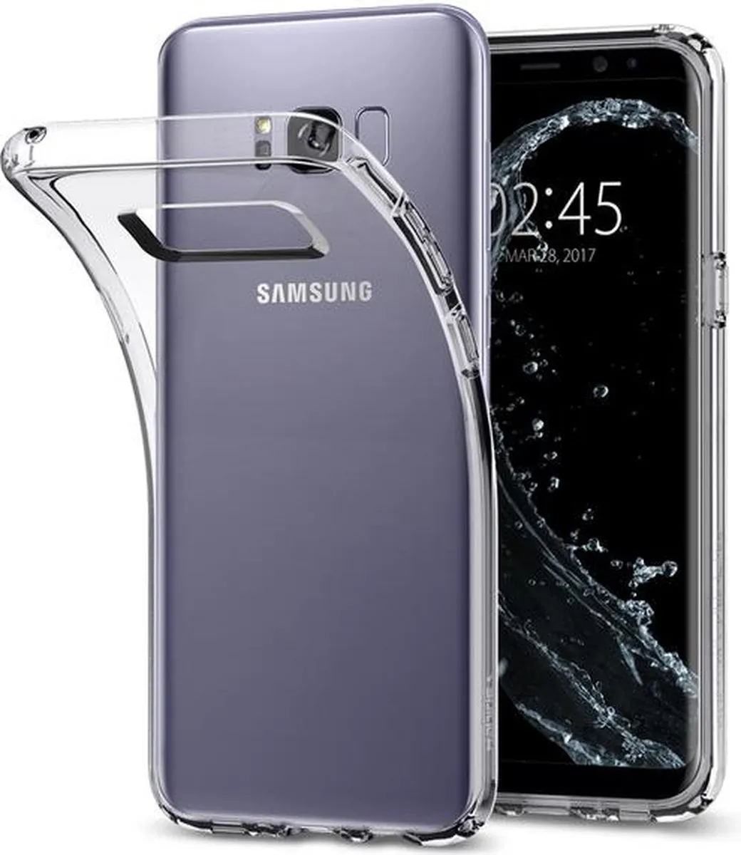 Spigen Liquid Crystal Samsung Galaxy S8+ Hoesje - Transparant - 571CS21664 - afbeelding 3 van 6