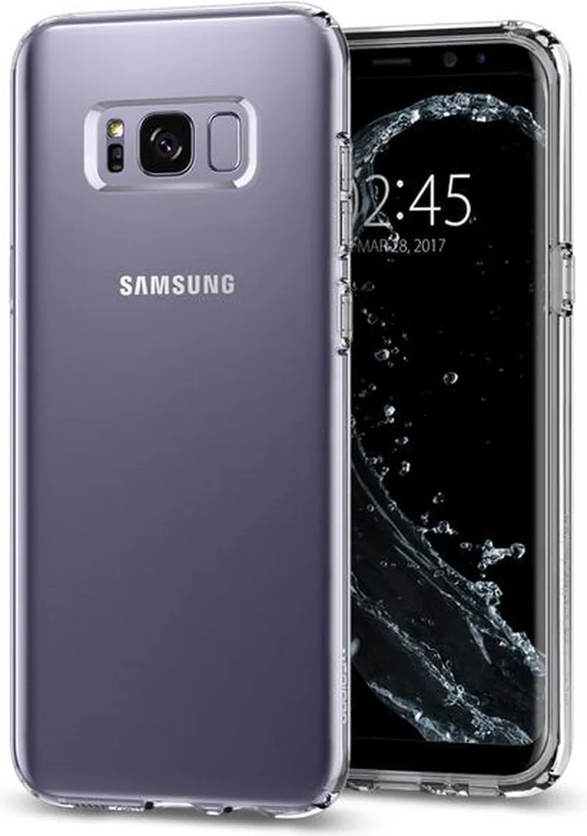 Spigen Liquid Crystal Samsung Galaxy S8+ Hoesje - Transparant - 571CS21664 - afbeelding 2 van 6