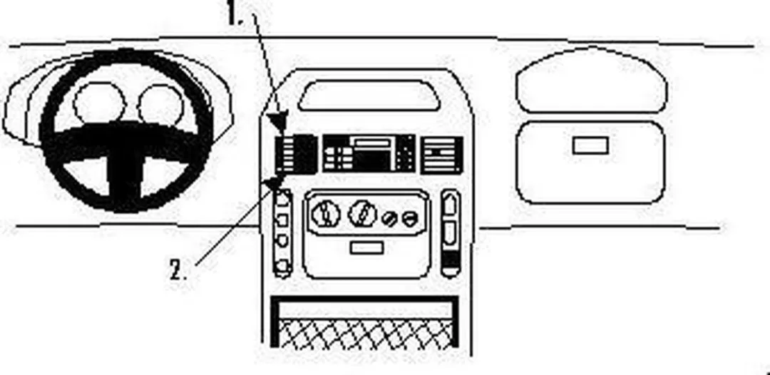 Brodit ProClip Center Mount Houder - Nissan/Opel/Renault