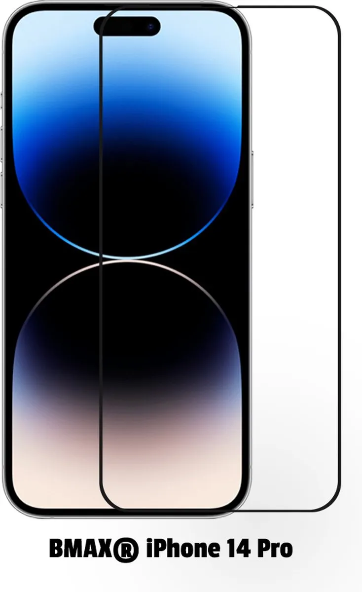 BMAX iPhone 14 Pro Screenprotector 2-pack - Gehard glas - Zwart