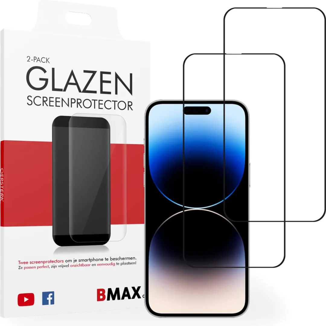 BMAX iPhone 14 Pro Screenprotector 2-pack