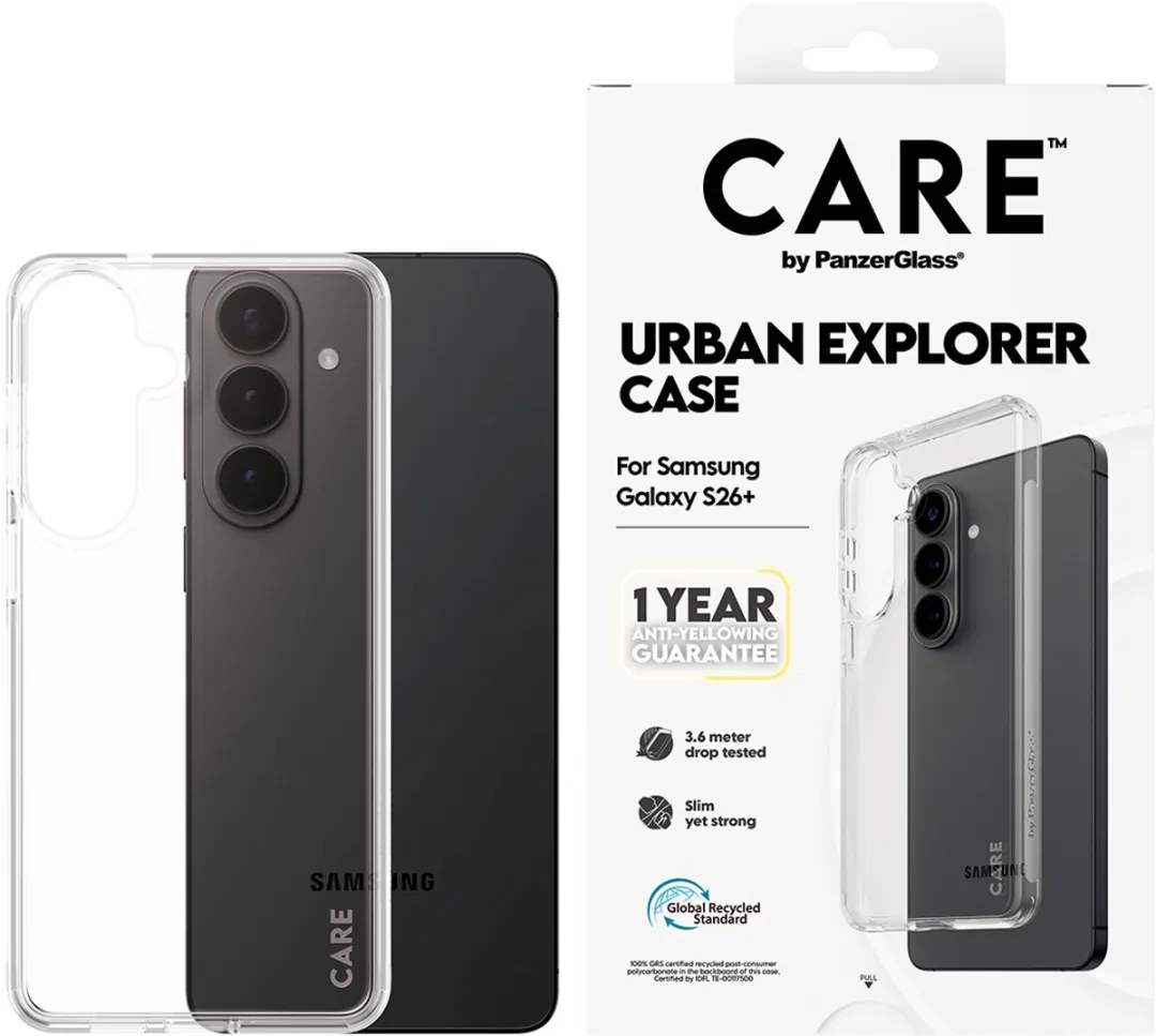 PanzerGlass CARE Urban Explorer Hoesje - Transparant - Samsung Galaxy S26+