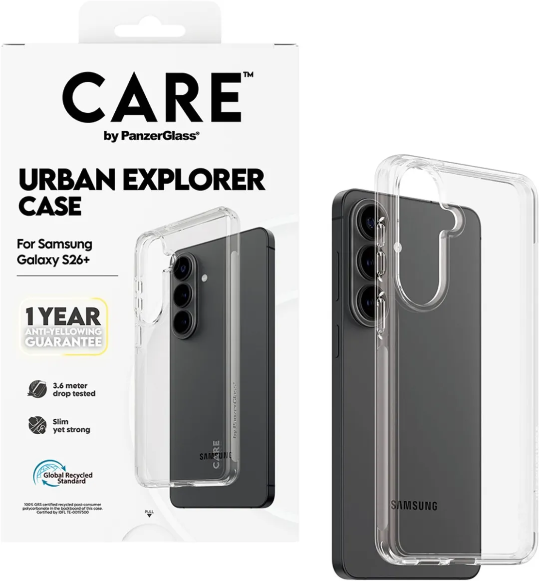 PanzerGlass CARE Urban Explorer Hoesje - Transparant - Samsung Galaxy S26+