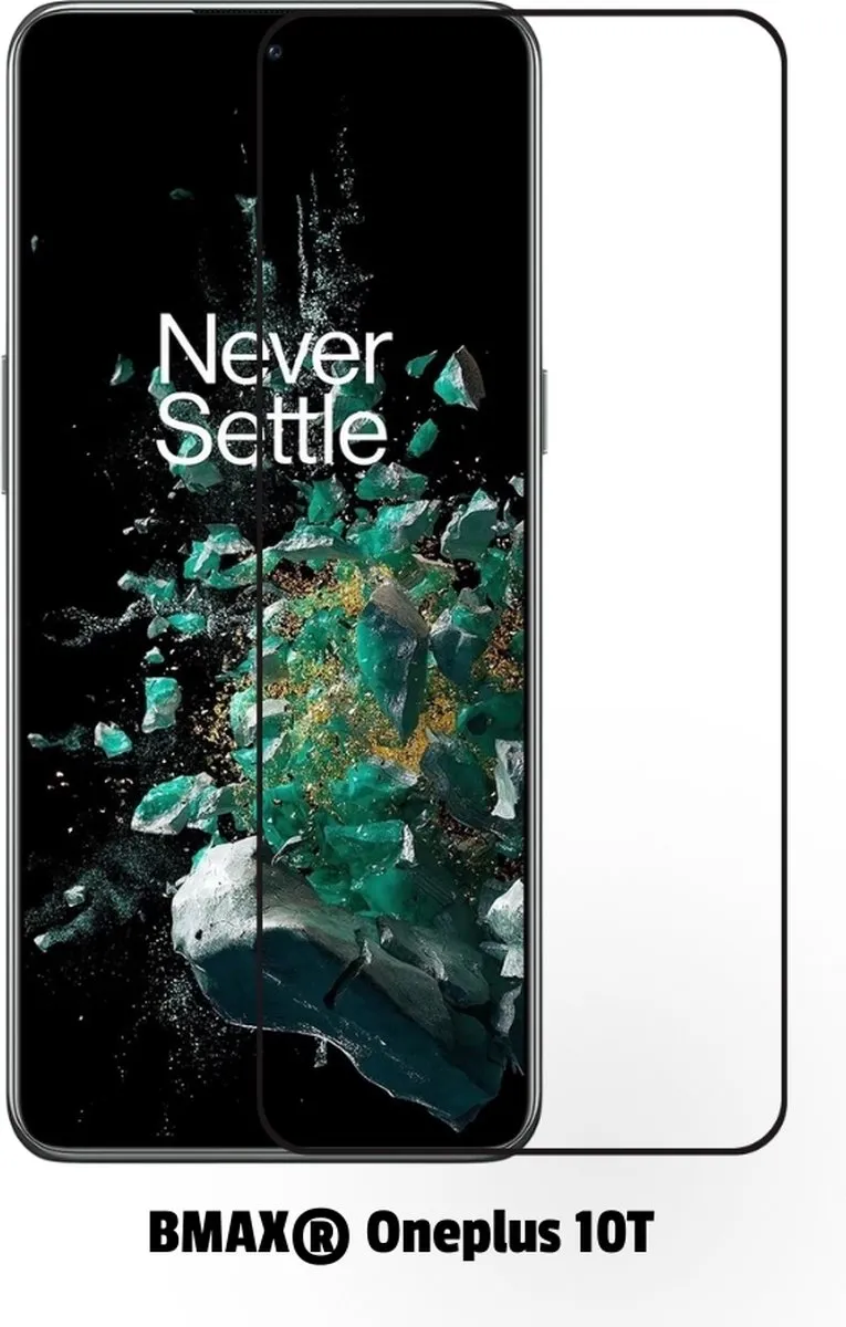 BMAX OnePlus 10T Screenprotector - 2 Stuks - Gehard Glas - Zwart