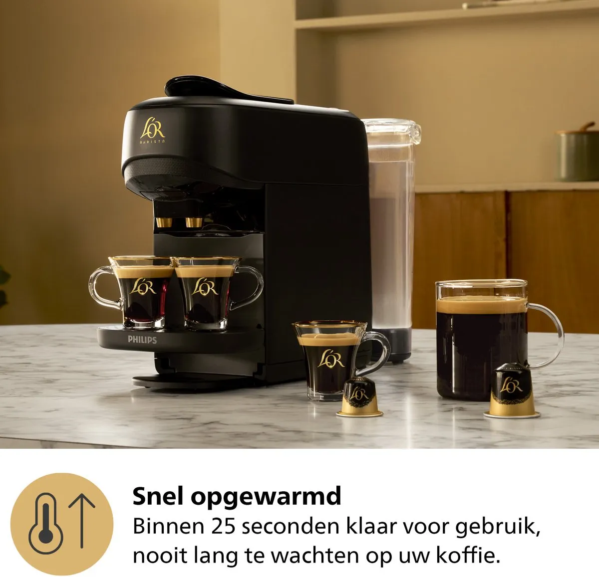 Philips LM9512/20 L’OR Barista Absolu Koffiecupmachine - Grijs