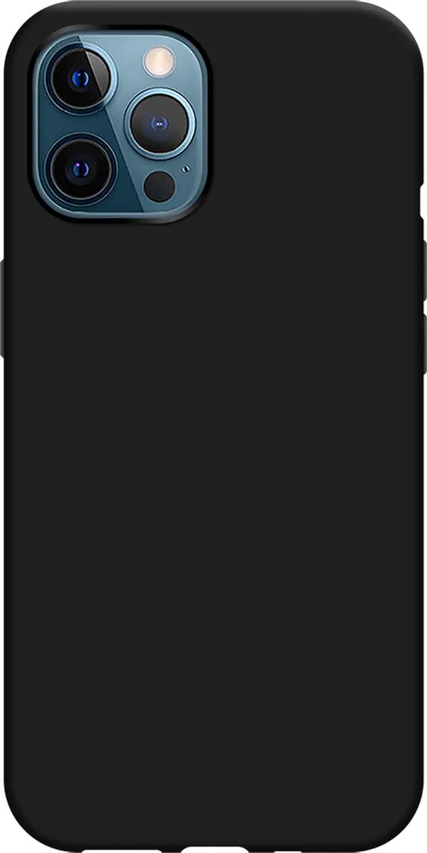Just in Case Soft TPU Hoesje iPhone 12 Pro Max - Zwart