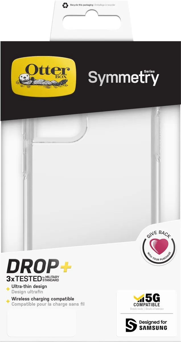 OtterBox Symmetry Clear Hoesje Samsung Galaxy S21+ - mpn-0840104249055 - Transparant