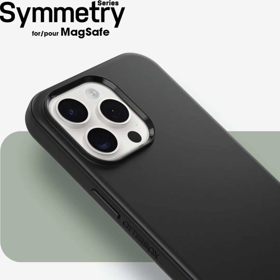 OtterBox Symmetry iPhone 15 Pro Max Hoesje - 12174 - Zwart