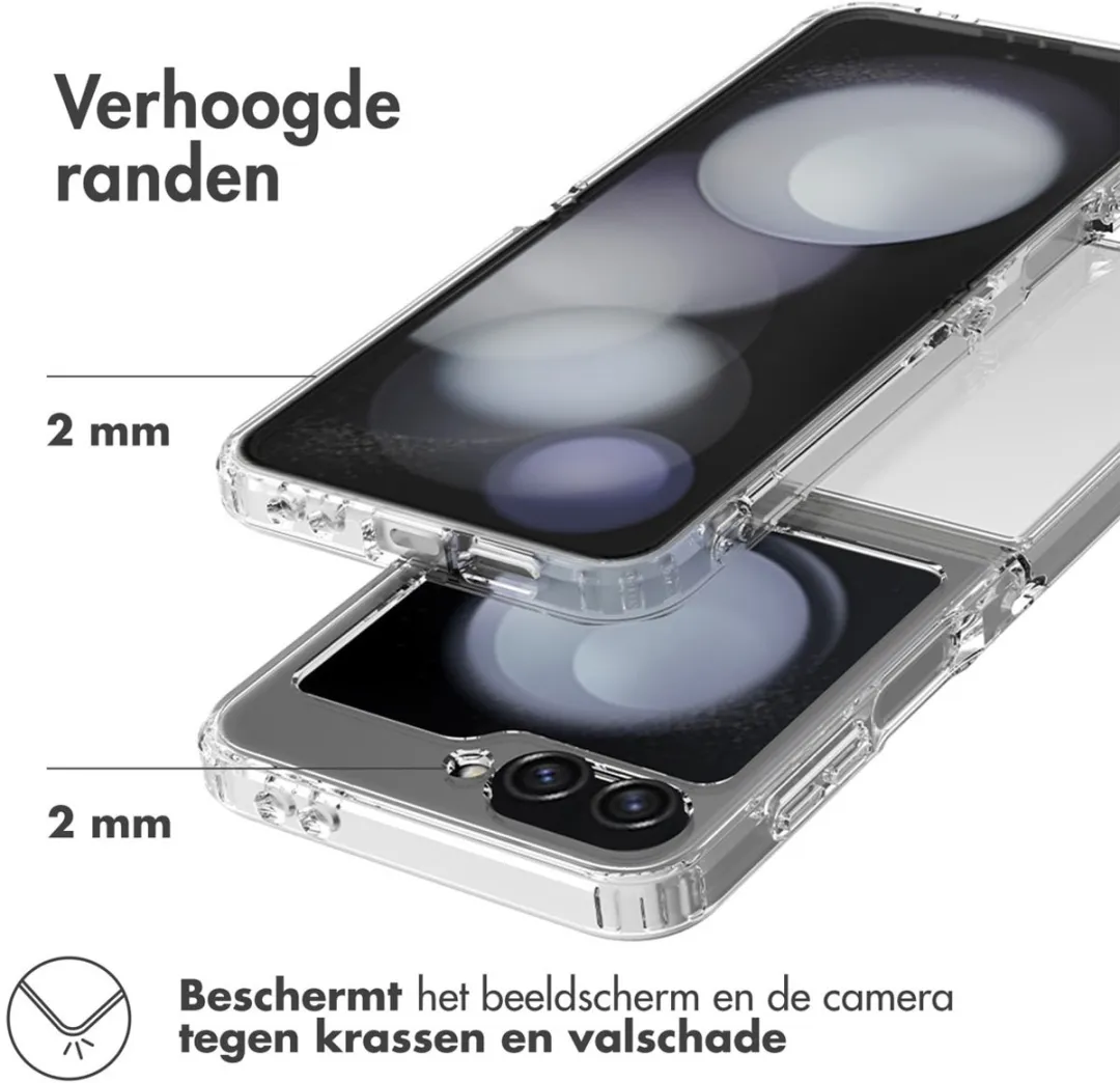 Accezz Xtreme Impact Backcover 2.0 Hoesje - Samsung Galaxy Z Flip 6 - Transparant