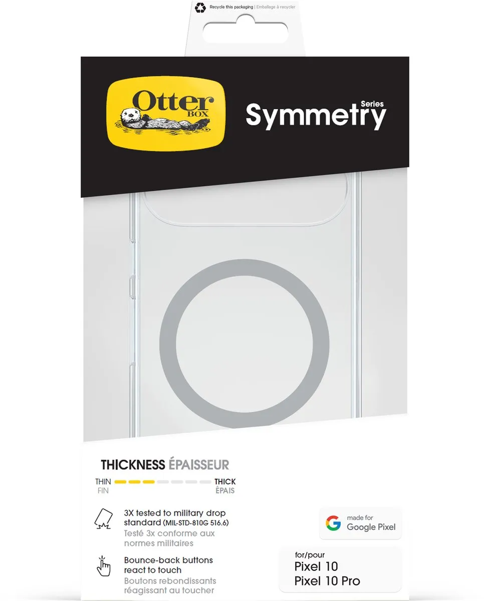 OtterBox Symmetry Magnets 77-98095 Hoesje - Google Pixel 10/10 Pro - Transparant