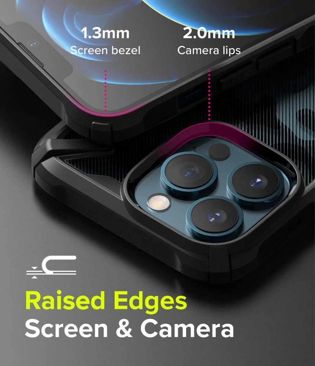 Ringke Fusion X Hoesje iPhone 13 Pro - Camo Zwart