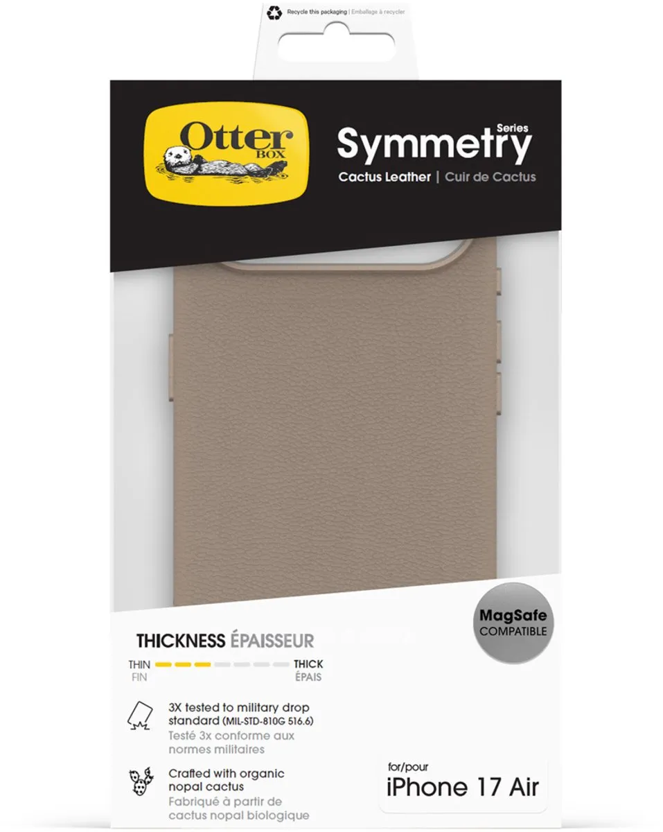 OtterBox Symmetry Cactus iPhone 17 Air Hoesje - Zwart Grijs