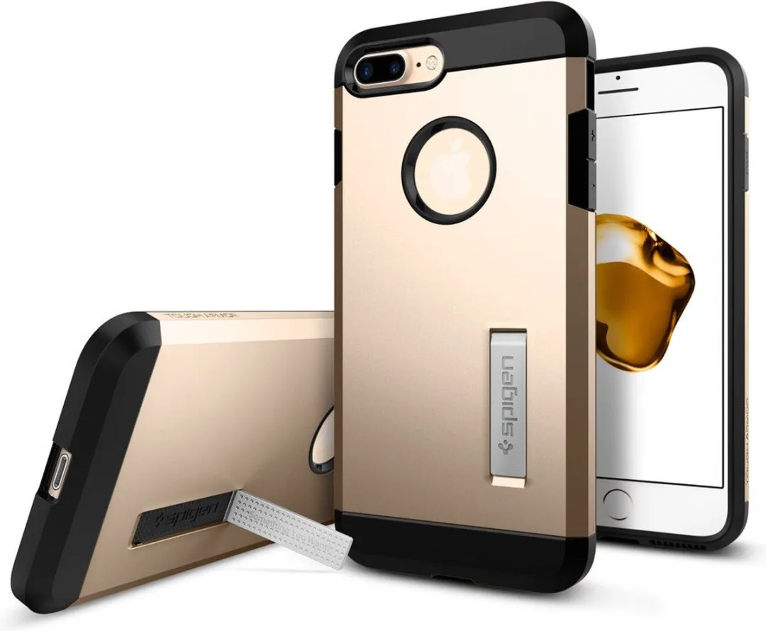 Spigen Tough Armor iPhone 7 Plus/8 Plus Hoes - Champagne Gold - afbeelding 6 van 6