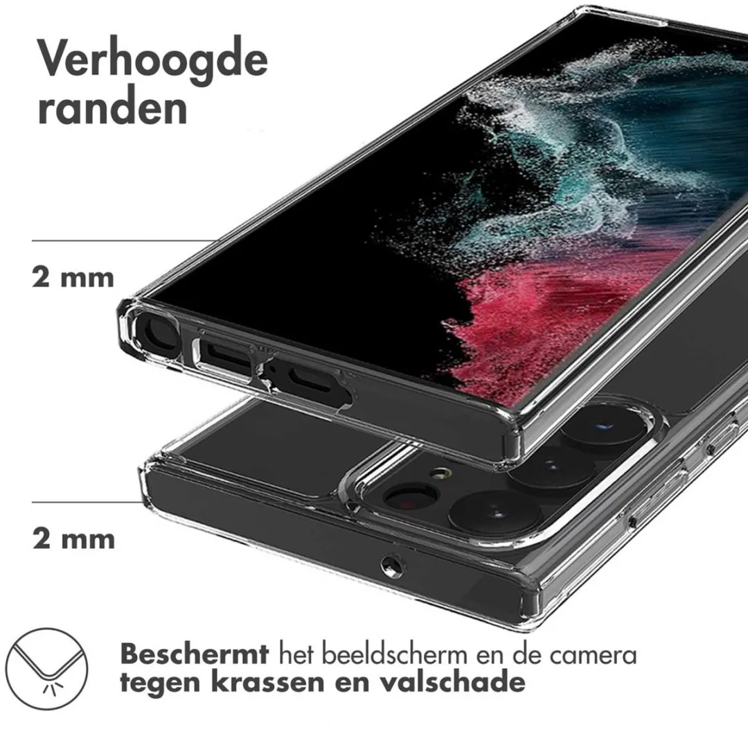 Accezz Xtreme Impact Backcover 2.0 Hoesje - Samsung Galaxy S23 Ultra - Transparant