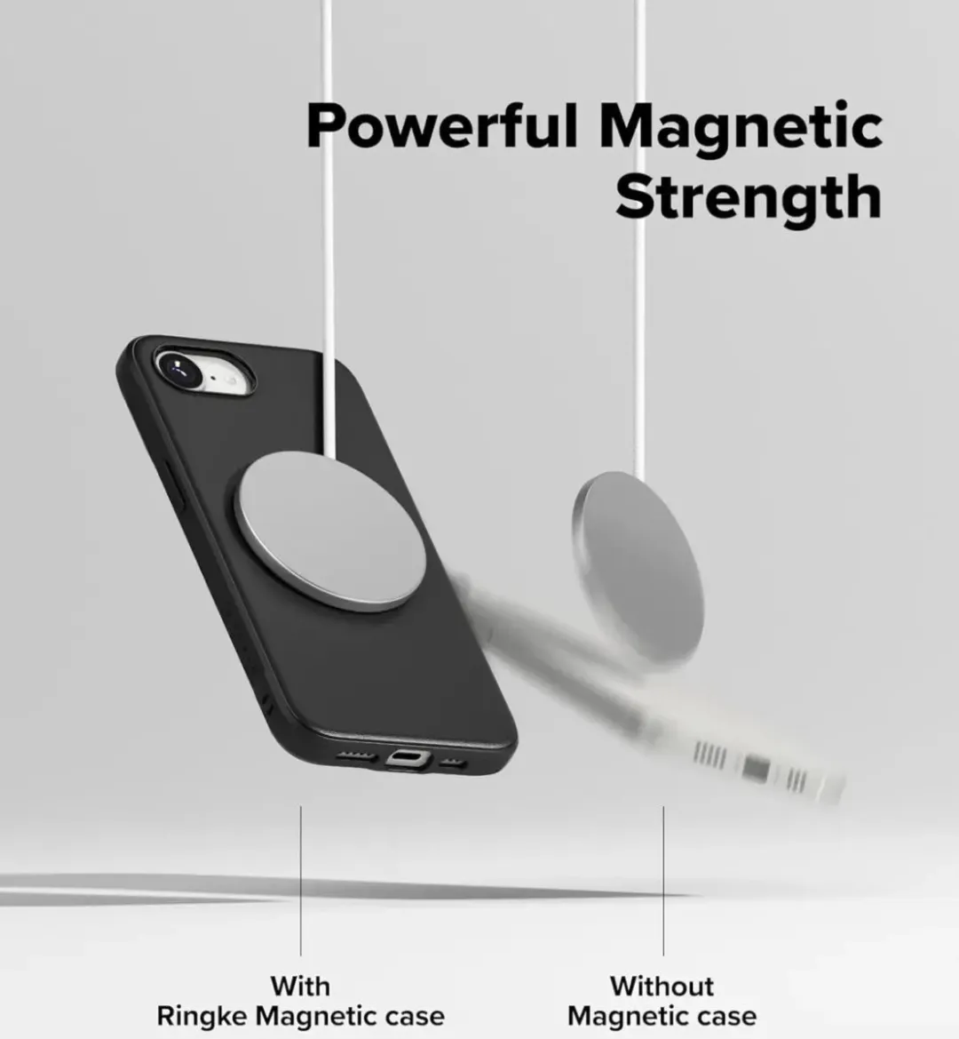 Ringke Onyx Magnetic Hoesje - iPhone 16/17 - MagSafe/Qi2 - Zwart