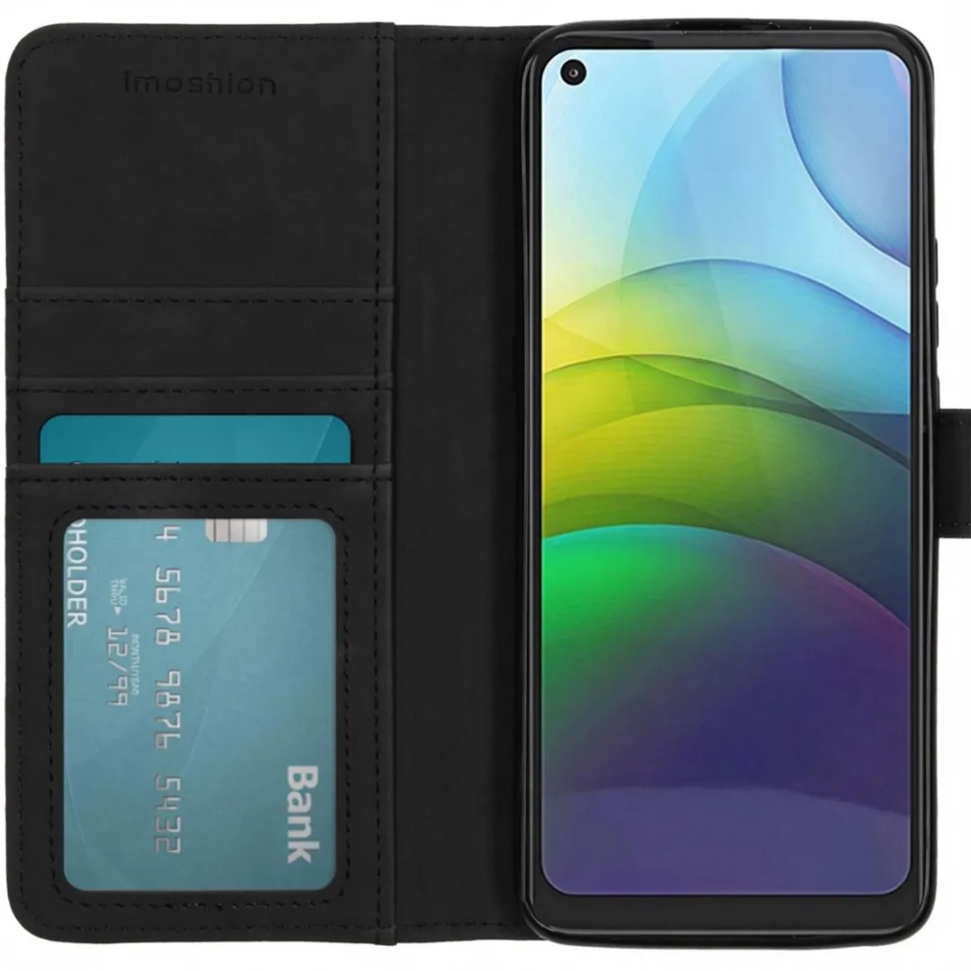 Imoshion Hoesje Motorola Moto G9 Power - 3 Pasjes - Zwart