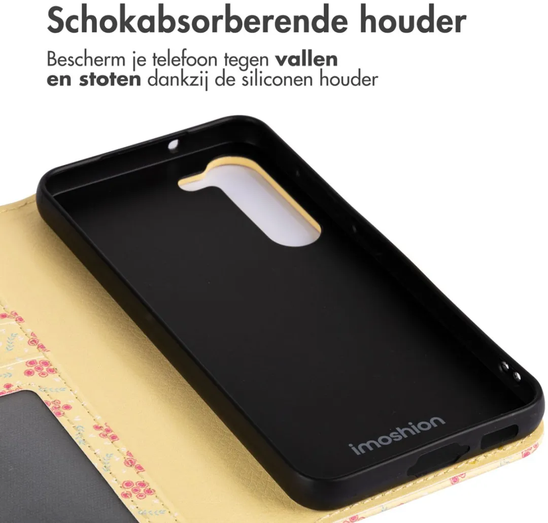Imoshion Galaxy S23 Hoesje - 3 Pasjes - Sunny Yellow Petite Flowers