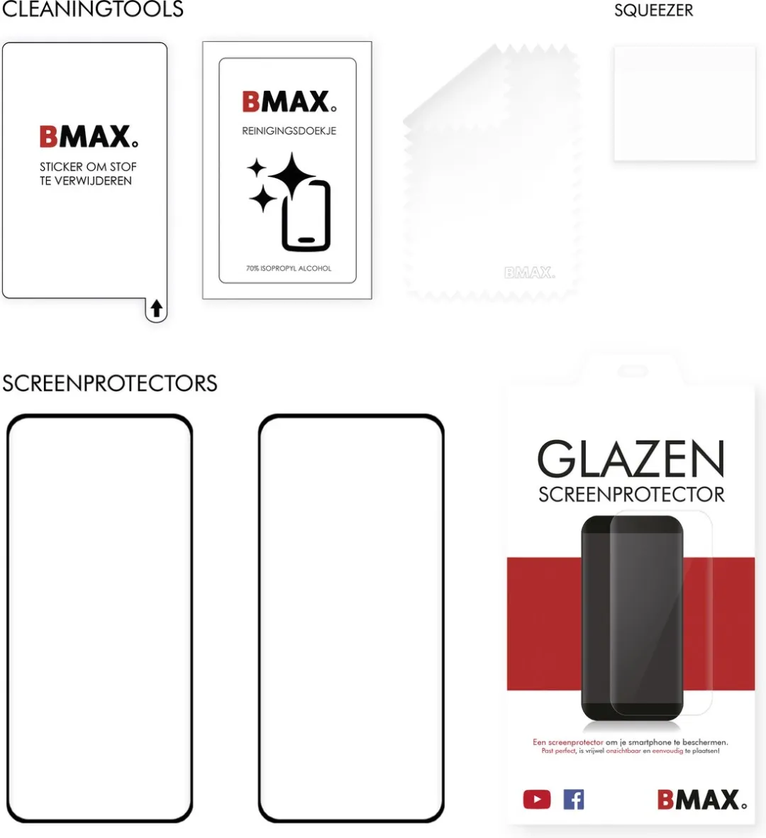 BMAX Screenprotector Xiaomi 14 Ultra - 2 Stuks - Zwart