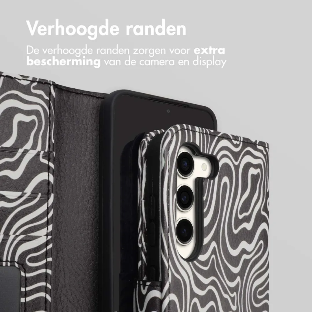 Imoshion Bookcase Hoesje Samsung Galaxy S23 - 3 Pasjes - Black And White - afbeelding 6 van 6
