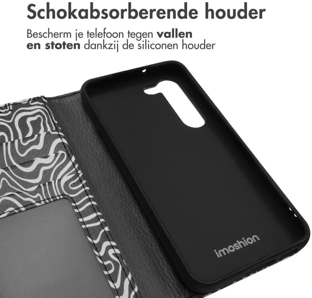 Imoshion Bookcase Hoesje Samsung Galaxy S23 - 3 Pasjes - Black And White