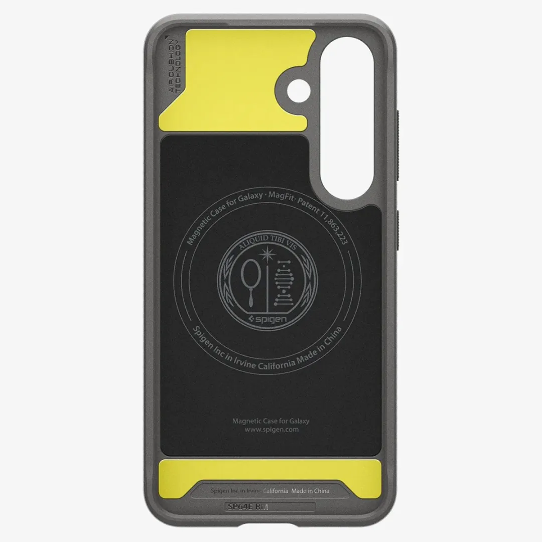 Spigen Rugged Armor ACS08999 Backcover - MagSafe - Samsung Galaxy S25 - Grijs - afbeelding 6 van 6