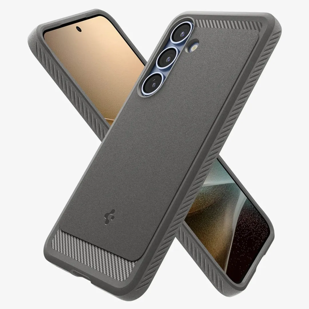 Spigen Rugged Armor ACS08999 Backcover - MagSafe - Samsung Galaxy S25 - Grijs